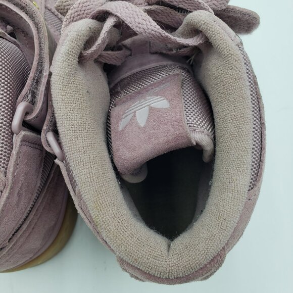 Adidas Forum Mid Adventure Pack Sneakers 10 Womens Hi Tops Pink - Picture 10 of 11